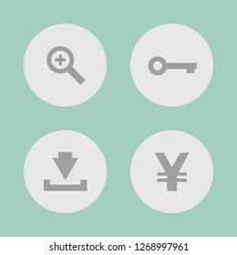 Vector illustration. Icon set for buttons.