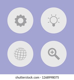 Vector illustration. Icon set for buttons.