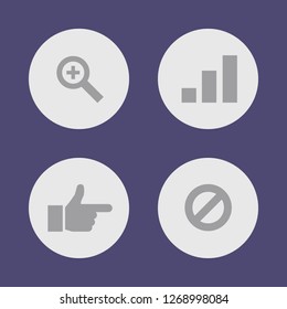 Vector illustration. Icon set for buttons.