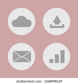 Vector illustration. Icon set for buttons.