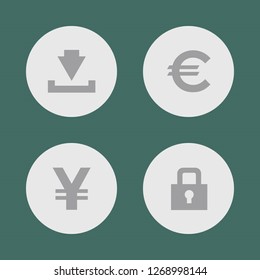 Vector illustration. Icon set for buttons.