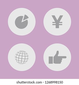 Vector illustration. Icon set for buttons.