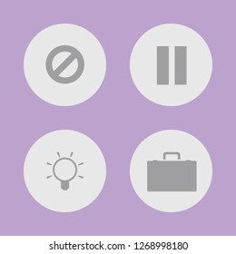 Vector illustration. Icon set for buttons.