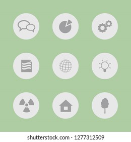 Vector illustration. Icon set for buttons.