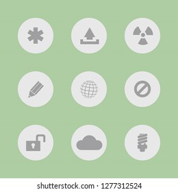 Vector illustration. Icon set for buttons.