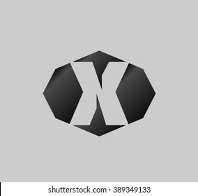 Vector illustration icon set of letter X
