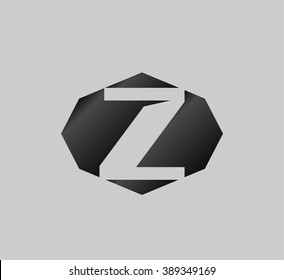 Vector illustration icon set of letter Z
