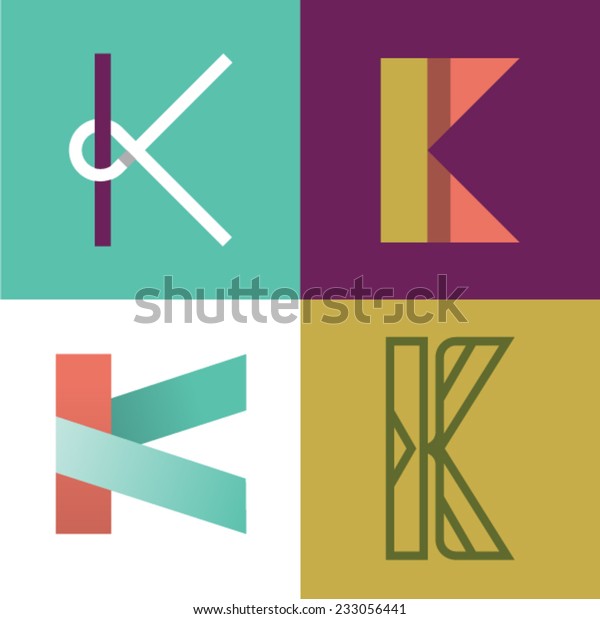 Download Vector Illustration Icon Set Letter K Stock Vector ...