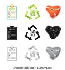 Vector illustration of  and  icon. Set of  and  stock symbol for web.