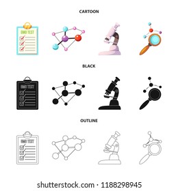 Vector illustration of  and  icon. Set of  and  vector icon for stock.