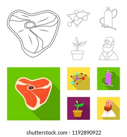 Vector illustration of  and  icon. Set of  and  stock symbol for web.