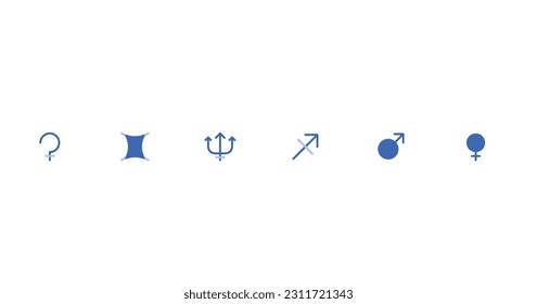 vector illustration icon sets astrology 