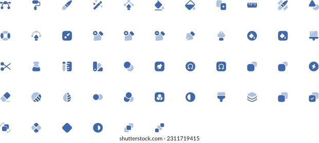 vector illustration icon sets design tools 