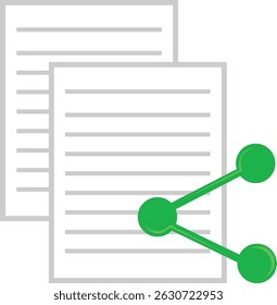 conceito de arquivo de computador de compartilhamento de ícone de ilustração de vetor