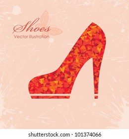 Ilustración vectorial de los zapatos de icono
