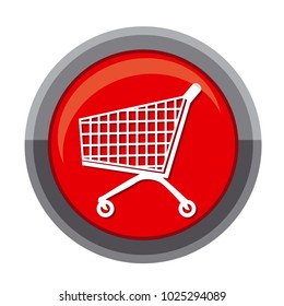 Vector illustration icon shop trolley
