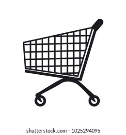 Vector illustration icon shop trolley