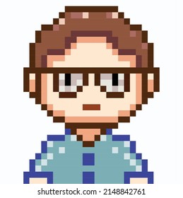 Vektorgrafik, Symbol, Symbol, Website, Stil, Pixelkunst, Menschen auf weißem Hintergrund 