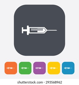 vector illustration of icon syringe