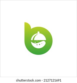Vektorgrafik-Icon-Vorlage und Buchstabe B-Logo sowie Essen und Trinken. abstraktes Restaurantlogo