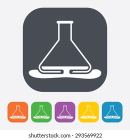 vector illustration of icon test-tube