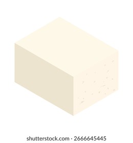 Icono de Ilustración vectorial de tofu. Material de fondo transparente. Serie de condimentos.