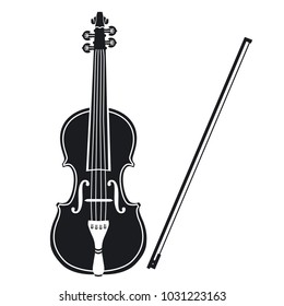 Vector illustration icon violin