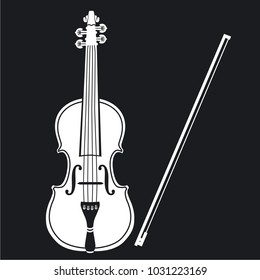 Vector illustration icon violin