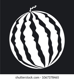 Vector illustration icon of a watermelo