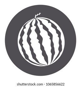 Vector illustration icon of a watermelon