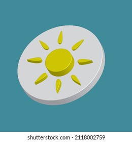 
icono de ilustración vectorial tiempo 3d