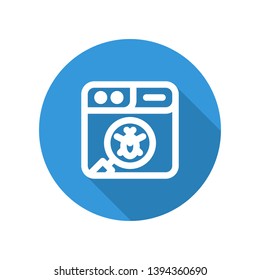 Vector illustration icon for web crawler scanner
