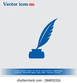 Vector illustration of icon writing pen