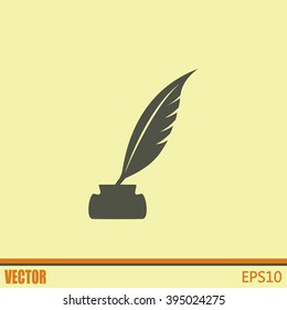 Vector illustration of icon writing pen