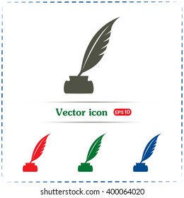 Vector illustration of icon writing pen