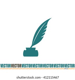 Vector illustration of icon writing pen