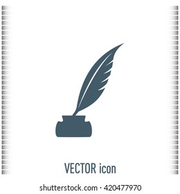 Vector illustration of icon writing pen