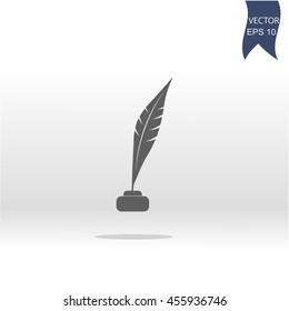 Vector illustration of icon writing pen