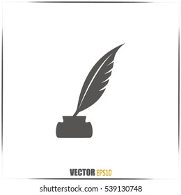 Vector illustration of icon writing pen