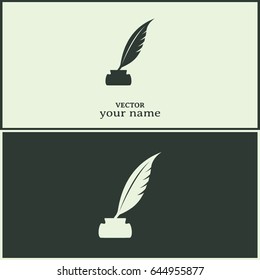 Vector illustration of icon writing pen