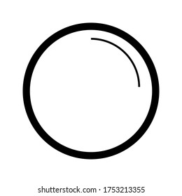 Vector illustration of iconic plate in trendy design style
