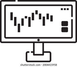 Vector Illustration of icons in black and white those representing the world of trading. Can be used as icons and illustrations.