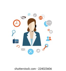 vector illustration of icons of business management