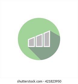 vector illustration icons charge level. increase. growth