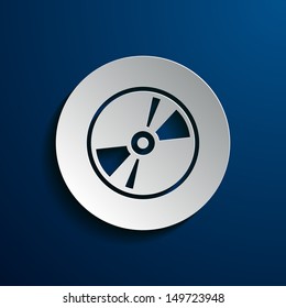 Vector illustration of icons of computer disk