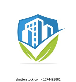 Vector illustration icons with the concept of a good solution for the protection and management of a green city