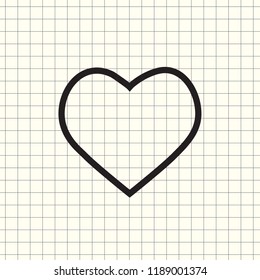 VECTOR ILLUSTRATION ICONS HEART FOR WEB SITE