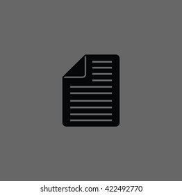 vector illustration icons list. document. letter