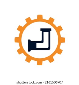 Vector illustration, icons, logo with car details. Car service. Auto parts store. Flat design.