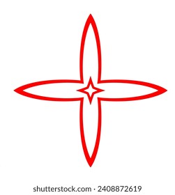 ilustración vectorial de iconos y logos en fondo blanco. Patrón geométrico abstracto.